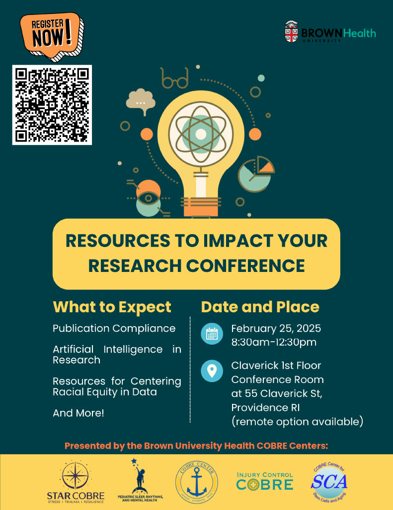 Join Brown University Health COBREs for the 3rd Annual Resources to Impact Your Research Event! 
📅Feb 25th, 2025 | 8:30 AM - 12:30 PM
📍Hybrid: In-person (55 Claverick St, Providence, RI) or Zoom
👉Register Now: eventbrite.com/e/resources-to…