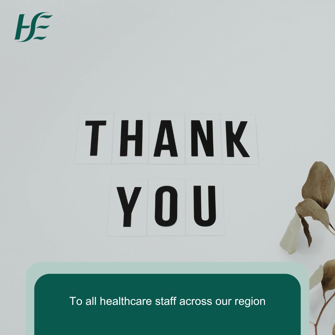 HSEDubSouthEast's tweet photo. We would like to thank all healthcare staff across our health region for the incredible work and commitment shown in preparation for #StormÉowyn.  

Your efforts to protect communities and keep patients safe while maintaining services have been extraordinary. https://t.co/u8PvgeUAnX