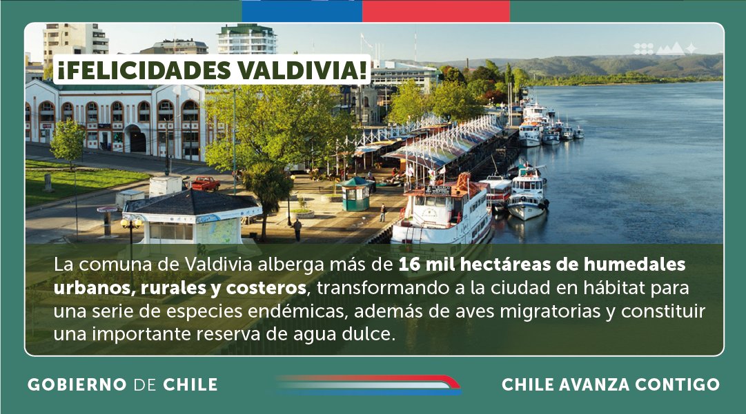 ¡#Valdivia se consagra como Ciudad Humedal!

El Comité Permanente de la <a href="/RamsarConv/">Convention on Wetlands</a> le otorgó este reconocimiento internacional a la ciudad chilena, convirtiéndose en una de las primeras con esta categoría en Latinoamérica. 🇨🇱🌱💧