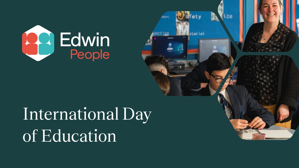 Happy International Day Of Education! 

Today we celebrate the power of learning to transform lives. Proud to work with schools and trusts shaping bright futures in Education.  

#internationalDayOfEducation #EdwinPeople #AIinEducation