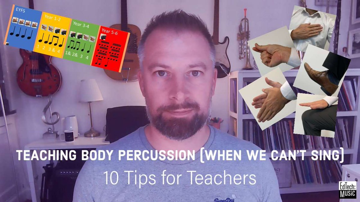 In this video I talk about using body percussion with songs to develop group music making , explore rhythms and phrasing and foster an enjoyment of playing together. #musiced #musictech #musicteaching s.mtrbio.com/whxtcyhnfr