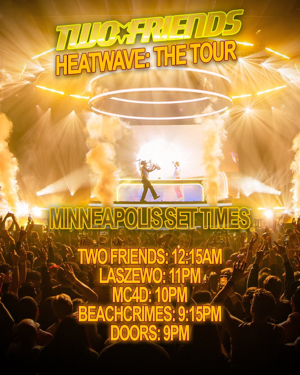 MINNEAPOLIS IT FEELS SO GOOD TO FINALLY BE BACK TONIGHT

last tix before they’re gone: ticketmaster.com/event/06006126…