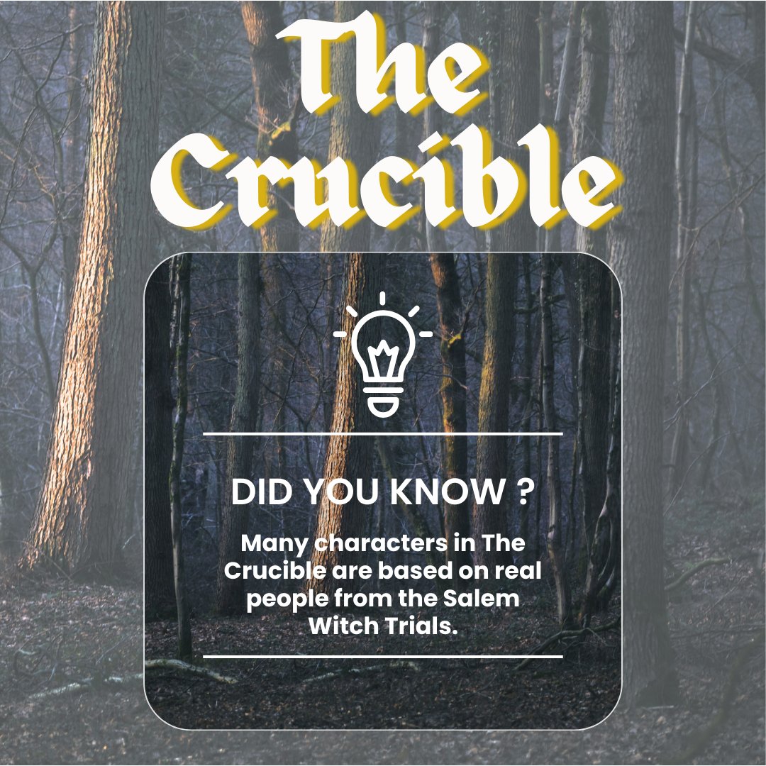 Arthur Miller’s The Crucible brings the Salem Witch Trials to life in a gripping tale of fear and betrayal. Don’t miss this powerful production at Classic Theatre of Maryland. Tickets on sale now!
🎟️ ci.ovationtix.com/36626/producti…
🌐 classictheatremaryland.org