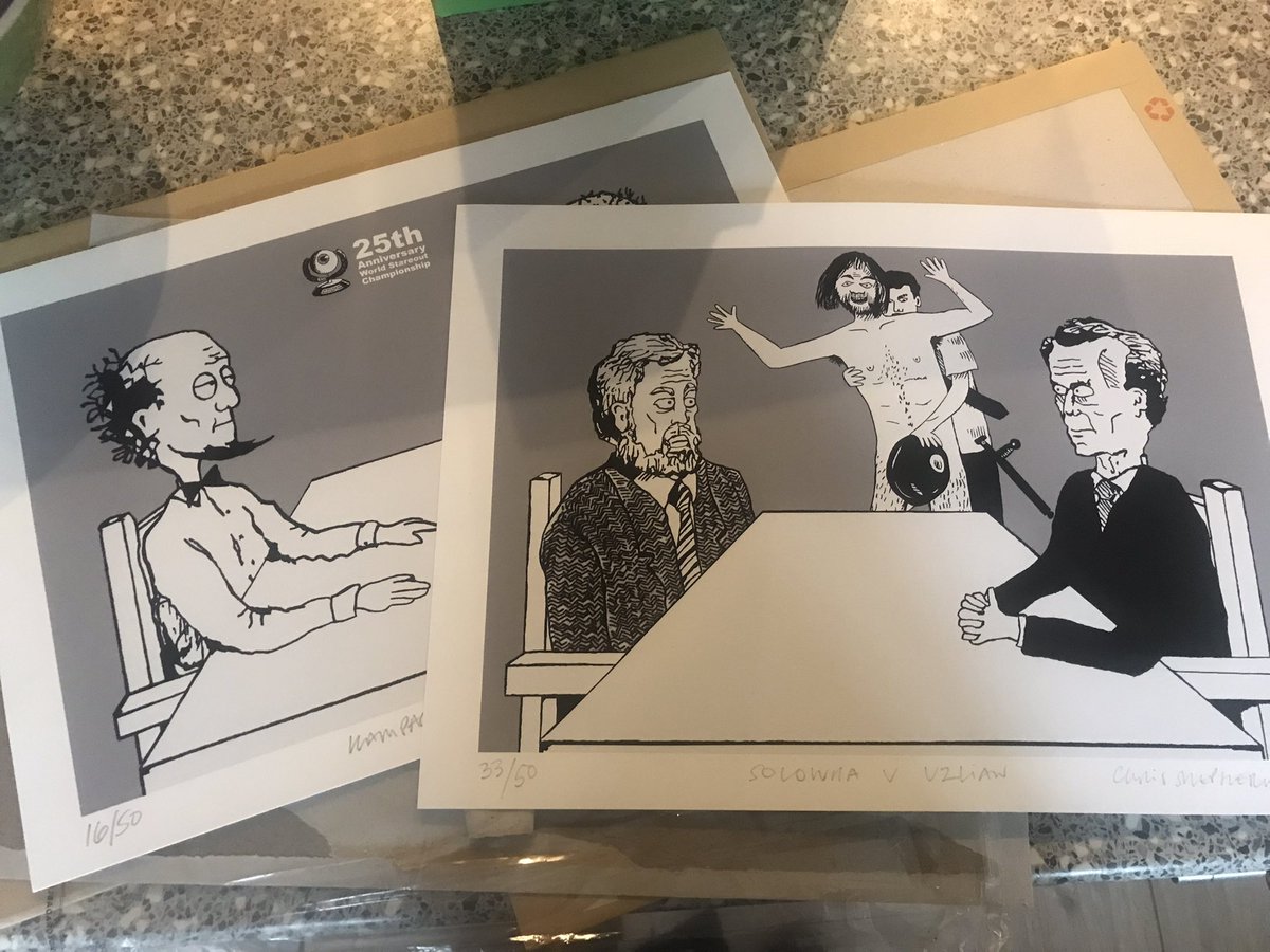 These two classic stareout prints have just been sent from the <a href="/etsy/">Etsy</a> shop. Why not get yours here. I did stareout with the <a href="/thehouseofhatch/">paul hatcher</a>  . chrisshepherdart.etsy.com