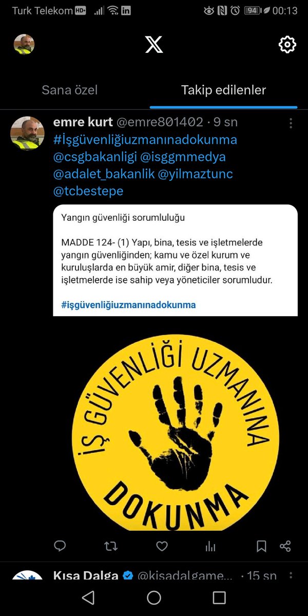emre801402's tweet photo. #işgüvenliğiuzmanıgünahkeçisideğildir
@ahaber @arkaplanahaber @banuel @pinarhacibektas @csgbakanligi @adalet_bakanlik @yilmaztunc https://t.co/nnsdos89ZL