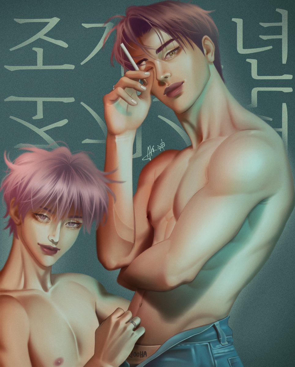Dooshik and Jooha in my style 🫰🥰
I love them ❤️

@inkiingogo 
#PearlBoy   #조개소년