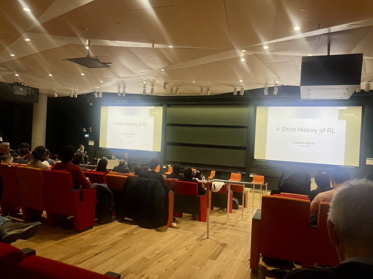 It’s been great to attend talks at the NSF Workshop on Reinforcement Learning, including a particularly awesome keynote this morning from Andy Barto on the history of RL!