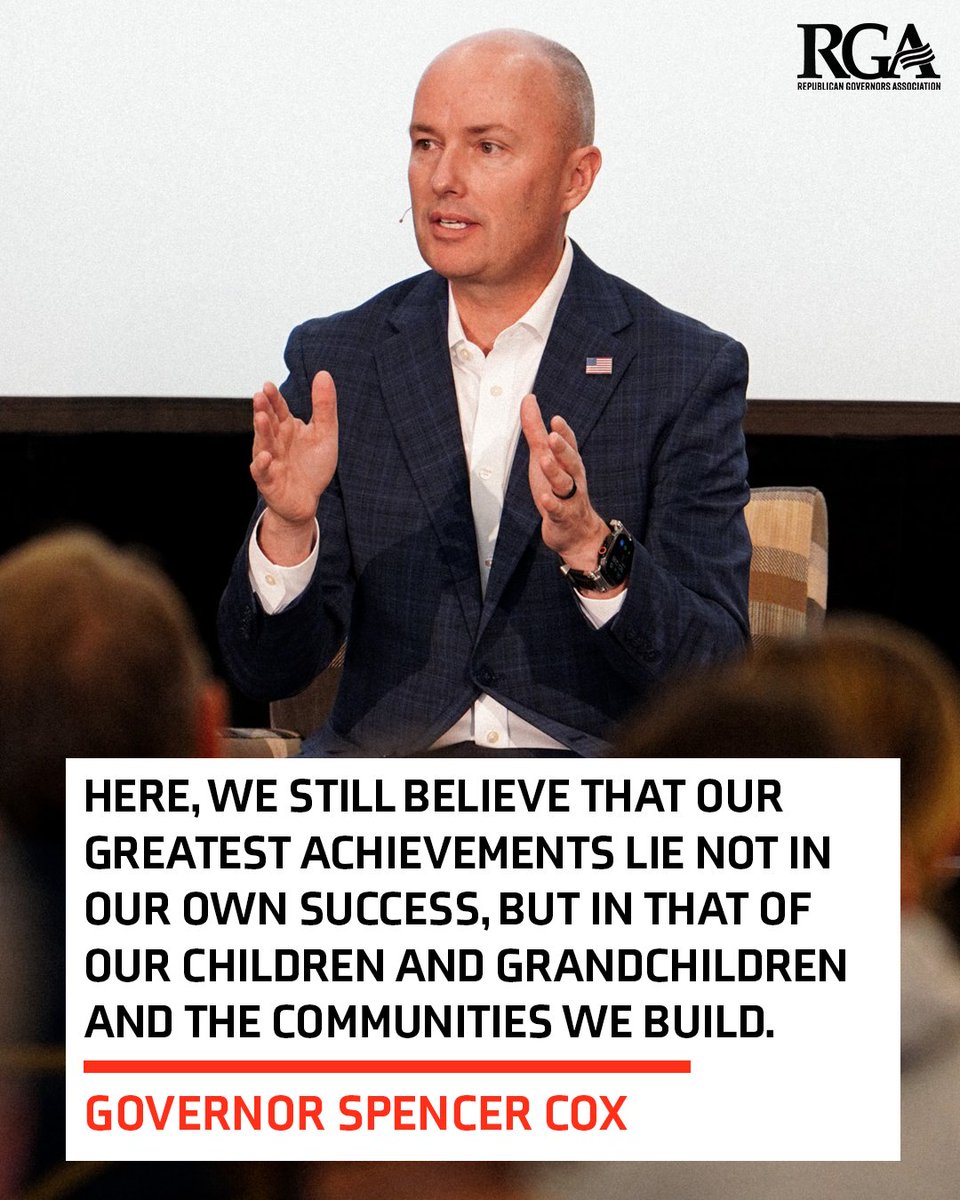 The RGA (@gopgovs) on Twitter photo .<a href="/GovCox/">Governor Cox</a> is building something special in Utah:
✅Housing Attainability
✅Energy Abundance
✅Permitting Reform
✅Strengthening Families .<a href="/GovCox/">Governor Cox</a> is building something special in Utah:
✅Housing Attainability
✅Energy Abundance
✅Permitting Reform
✅Strengthening Families