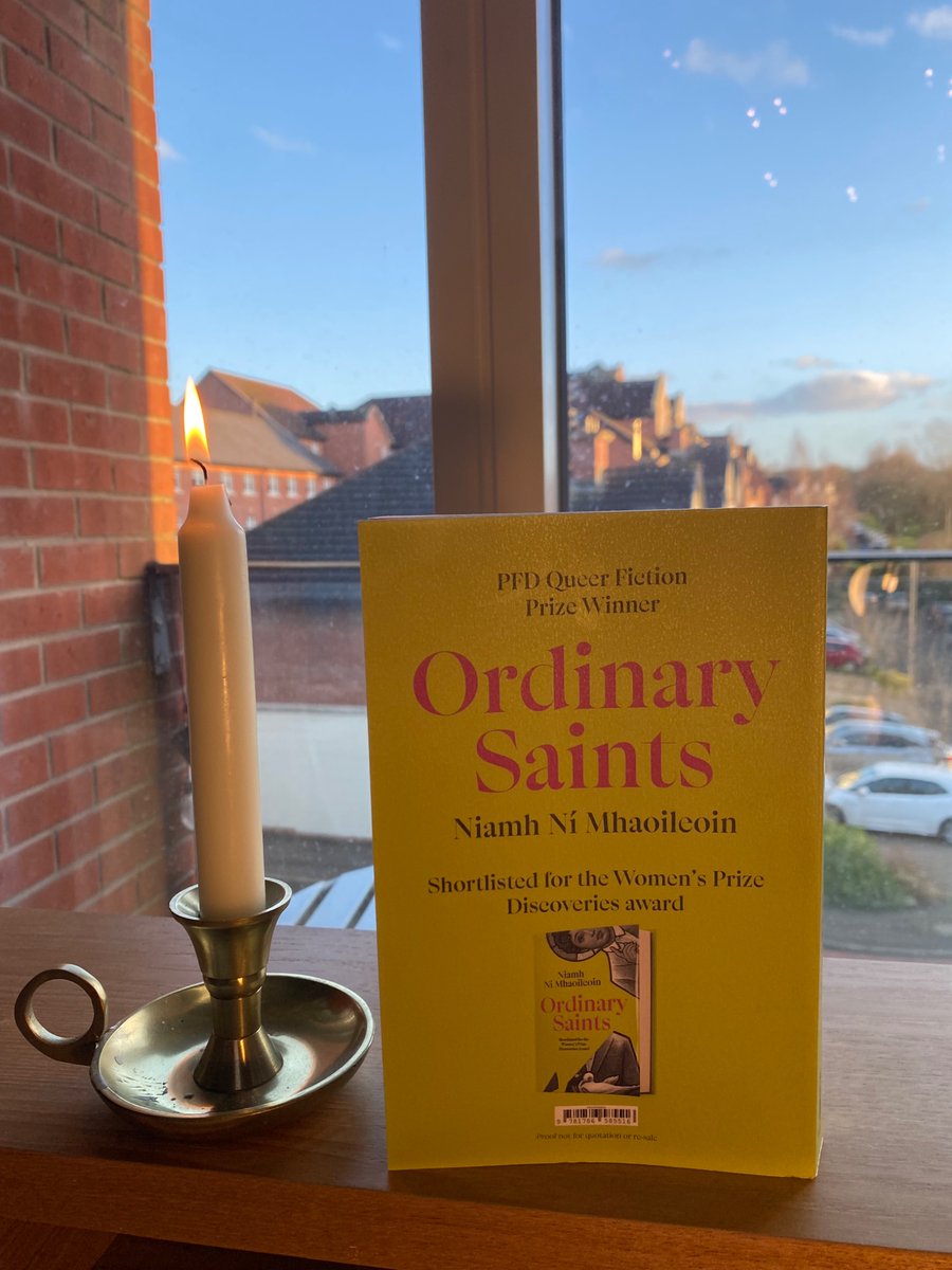 My storm buddy was the stunning Ordinary Saints by Niamh Ní Mhaoileoin. 

A beautiful story about the awkward, often painful silences around dinner tables. A fresh, funny and honest portrayal of familial love. I adored it.

Out in April and available to preorder now!