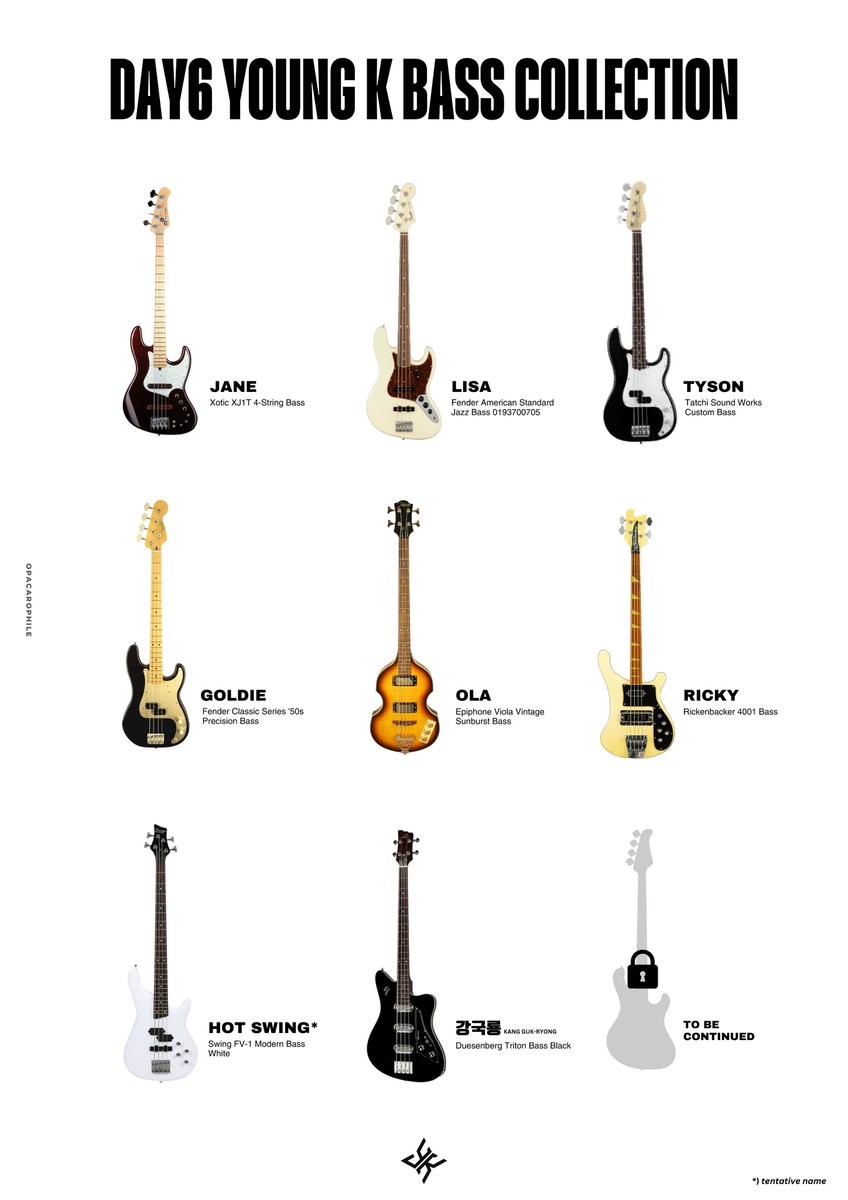 DAY6 Young K Bass Collection 🎸✨️