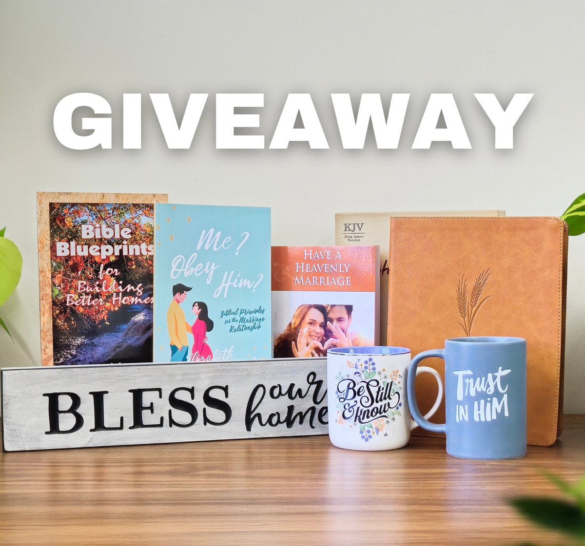 Bless Our Home Giveaway!🏡

In a world that often overlooks the value of the home, we're here to celebrate its true importance and honor God’s design with the "Bless Our Home" Giveaway! 

The prize is valued over $100! The winner of the giveaway will receive the following gifts: