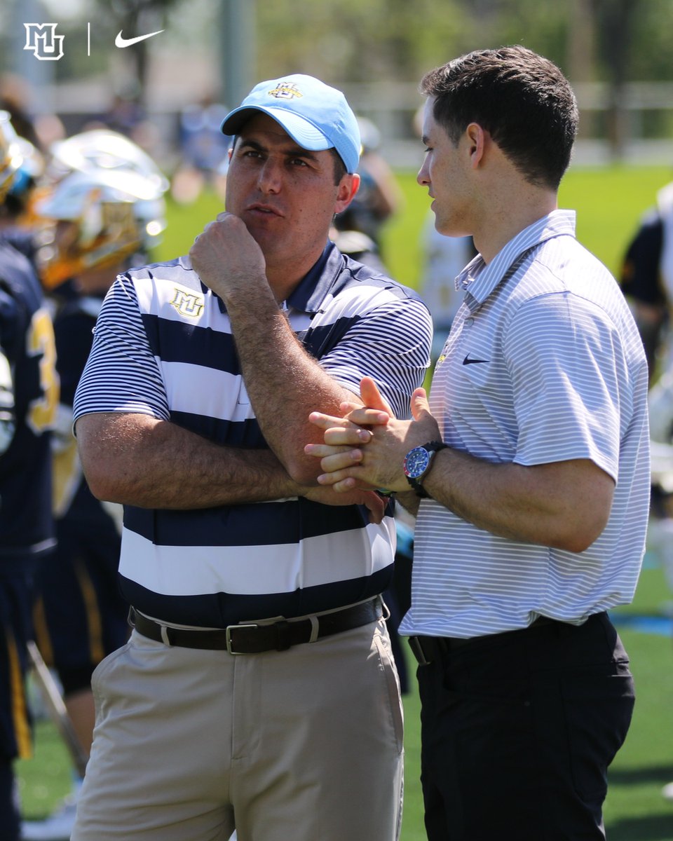 MarquetteMLax's tweet photo. The Golden Eagles are headed to Annapolis for Saturday scrimmages against Navy (8 a.m. CT) and Virginia (10:30 a.m. CT) at Navy-Marine Corps Memorial Stadium.

First year head coach @JakeRichard27 reflects on what Navy head coach Joe Amplo has meant to him and MU. #WeAreMarquette https://t.co/FLLfc4LOwc
