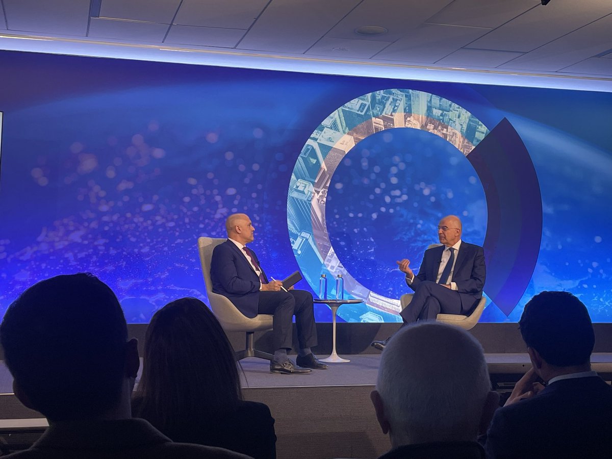 At <a href="/ChicagoCouncil/">Chicago Council on Global Affairs</a> <a href="/NikosDendias/">Nikos Dendias</a> speaking with <a href="/Zemenides/">Endy Zemenides</a> <a href="/HellenicLeaders/">HellenicLeaders</a> —