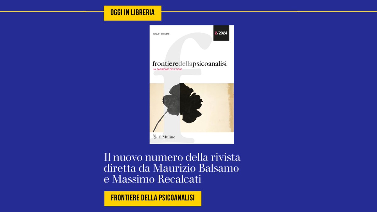 edizionimulino's tweet photo. ⚡Le novità in libreria di questa settimana spaziano da temi di stretta attualità, come i #social e la #IA e la loro influenza sulle relazioni, fino ad approfondimenti #storici dedicati ai Normanni e al Medio Oriente. È da  non perdere anche il nuovo numero della rivista Frontiere della #psicoanalisi, diretta da Maurizio Balsamo e Massimo Recalcati.⁠
⁠
❓Quale tra queste novità vorresti avere già tra le mani?⁠
➡️Trovi tutte le uscite anche su https://t.co/ur8DoBA4bA⁠
⁠
#oggiinlibreria