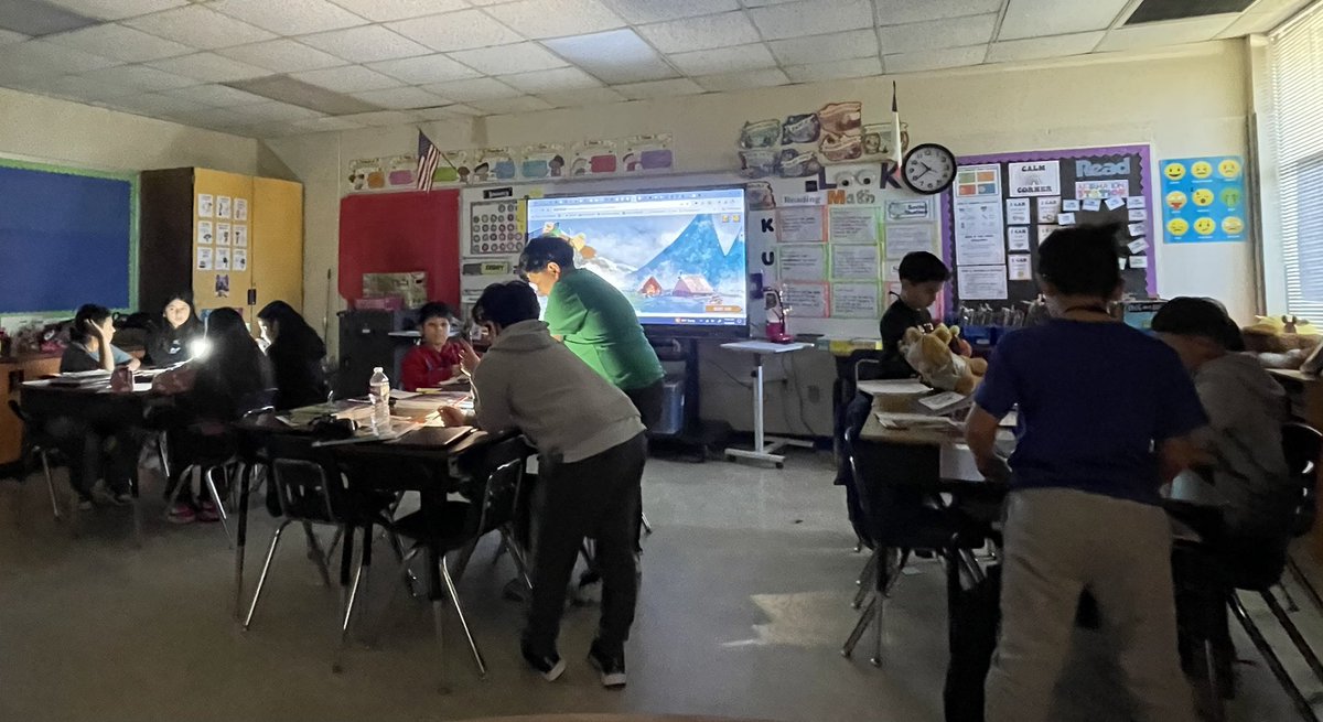 mabrego3's tweet photo. Flashlight Friday Reading as we learn about the Vikings! 
#AldineImpact 
@StephensES_AISD 
@AldineISD https://t.co/VehV0h87RY