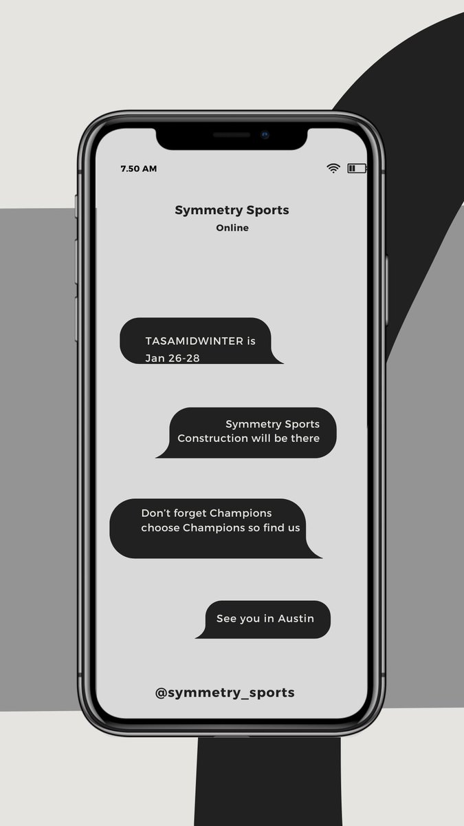 Symmetry_Sports's tweet photo. Look for the Symmetry Sports Construction Sales team in Austin, Jan 26-29, 2025, where Champions Choose Champions.
@tasanet https://t.co/WAeUGL1HQw