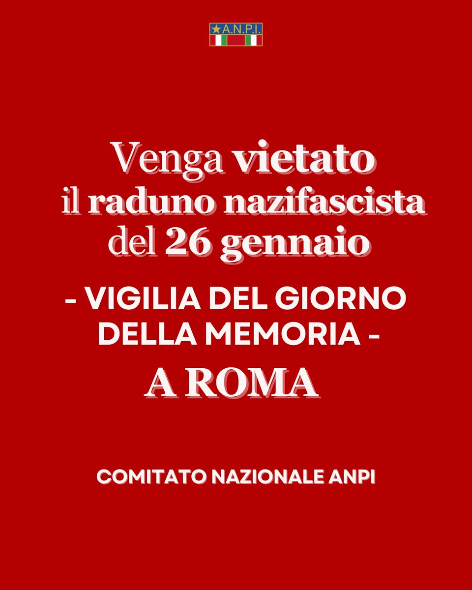 Leggi il comunicato del Comitato nazionale ANPI:  anpi.it/venga-vietato-…