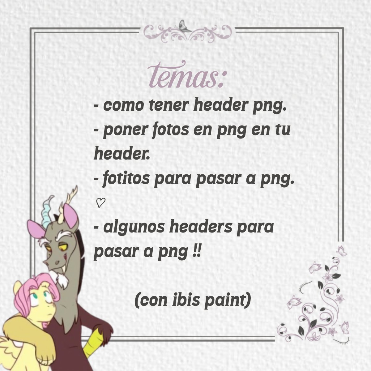 ⠀
⠀⠀ ᨳ  “ HEADER  PNG  E  IMÁGENES. ”  ഒ
ㅤ  
⠀   hilo explicando como tener un header
⠀   transparente todo bonito y producido:
⠀  ⠀ 
⠀⠀⠀⠀⠀⠀⠀⠀⠀  𝀗 ⠀⠀⠀⠀𝀗⠀ ⠀⠀⠀𝀗