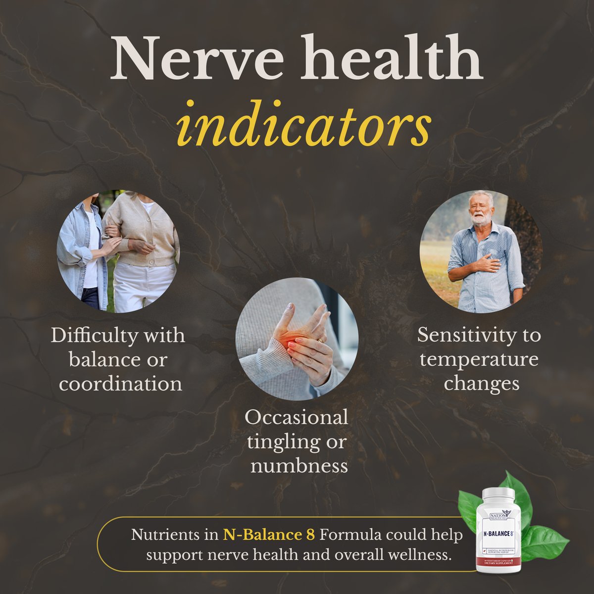 Occasional tingling, numbness, or balance concerns? 🌿

Learn more: bit.ly/4jnIItH

#nationhealthmd #wellness #holistichealth #organicsupplements #nbalance8 #nervoussystem #nerves #nervefunction

*Reference upon request