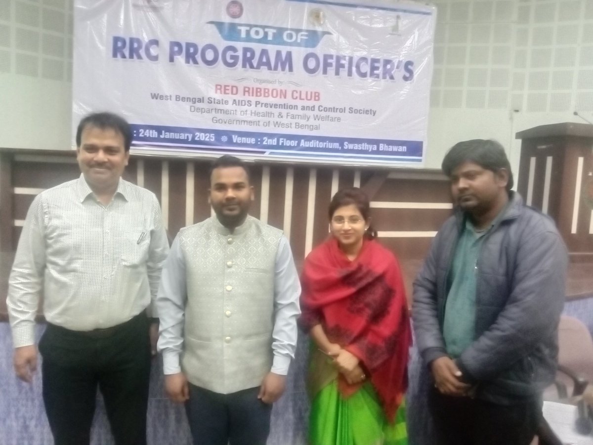 SRBT_College's tweet photo. Refresher Training Programme on HIV/AIDS and Related Health Issues.
Organized by the West Bengal State AIDS Prevention Society (WBSAP &amp; CS), Department of Health &amp; Family Welfare, Government of West Bengal.
#HIV
#AIDS
#BSAEU 
#NSSindia 
#rdnsskolkata 
#NCTE 
#WBHED https://t.co/6Z2yh86OsP