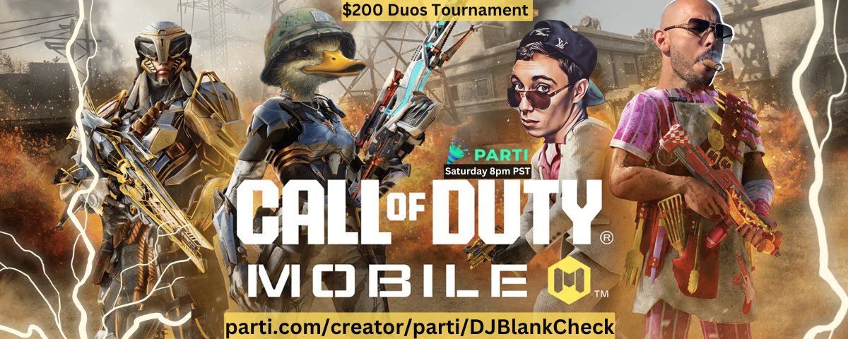 Enigma100x's tweet photo. GOOD MORNING FAM!!!! I'm getting ready to practice up for the #duos tournament tomorrow on @jointheparti come kick it vibe out to some music and say whats up!!! ππ
#partistream #CODMobile #duos #FTW
https://t.co/PAphM3W8hh https://t.co/HcugQSqD9N