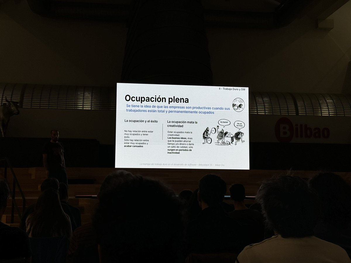 sonia_toqqe's tweet image. Se tiende a pensar que si las personas están totalmente ocupadas, es el estado ideal de una empresa o proyecto, pero….
✏️ no hay relación entre ocupación y éxito
✏️ la ocupación mata la creatividad
#LaPrevia #BilboStack25