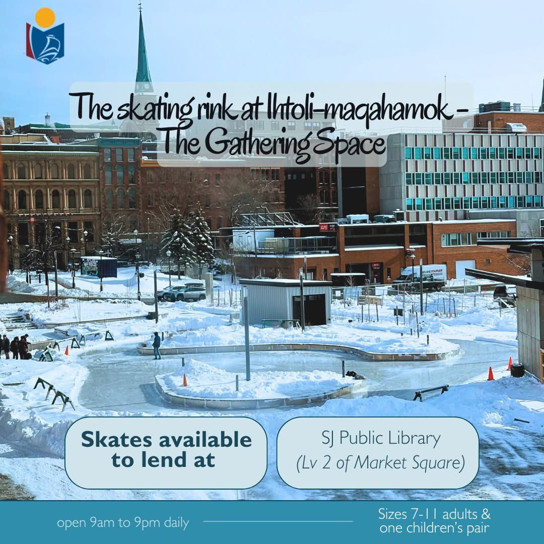 Don’t have any skates? Borrow some from the library!