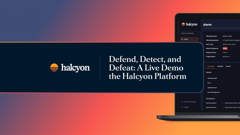 Webinar: Defend, Detect, &amp; Defeat - every week we offer a LIVE DEMO of the Halcyon Anti-Ransomware Platform - join us in-person and ask questions or watch one on-demand:

bit.ly/3E95K7j

We'll show you how <a href="/HalcyonAi/">HalcyonAI</a> minimizes downtime and increases operational