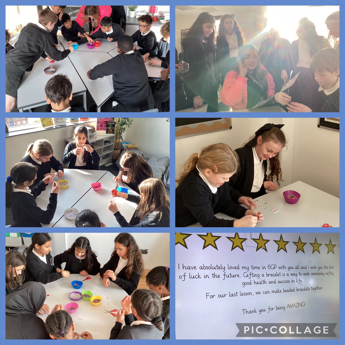 A wonderful final afternoon with @MissF1tzgerald, our incredible student teacher. We have enjoyed every minute and will miss you being part of 6GP❤️ <a href="/MissCBirkett/">Mrs Goodenough</a>