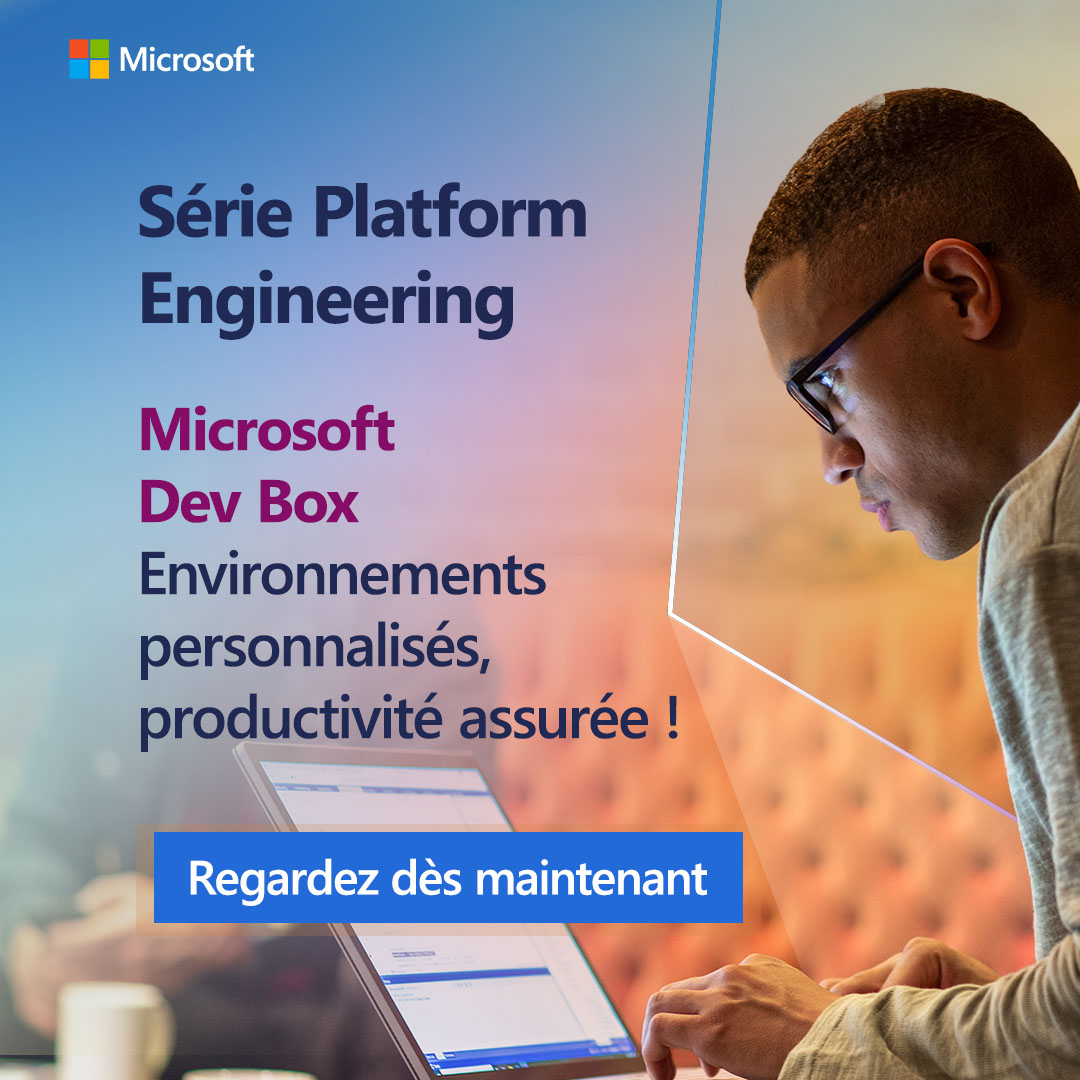 experiencesbiz's tweet photo. Devenez un pro de #MicrosoftDevBox 📊🚀 https://t.co/cgsG3JEDNh

Découvrez l’épisode 2 de notre série #PlatformEngineering et simplifiez votre environnement de développement. Réduisez les délais et optimisez vos workflows grâce à #MicrosoftDevBox https://t.co/qpLxpBzdD2