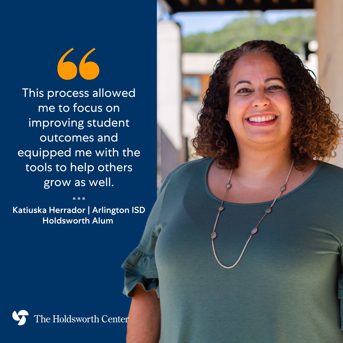 HoldsworthCentr's tweet photo. The Holdsworth Center alumni, including @ArlingtonISD  Principal Katiuska Herrador, embody excellence and dedication. 🌟 Proud of your continued success and leadership. https://t.co/fVdDyXvySz