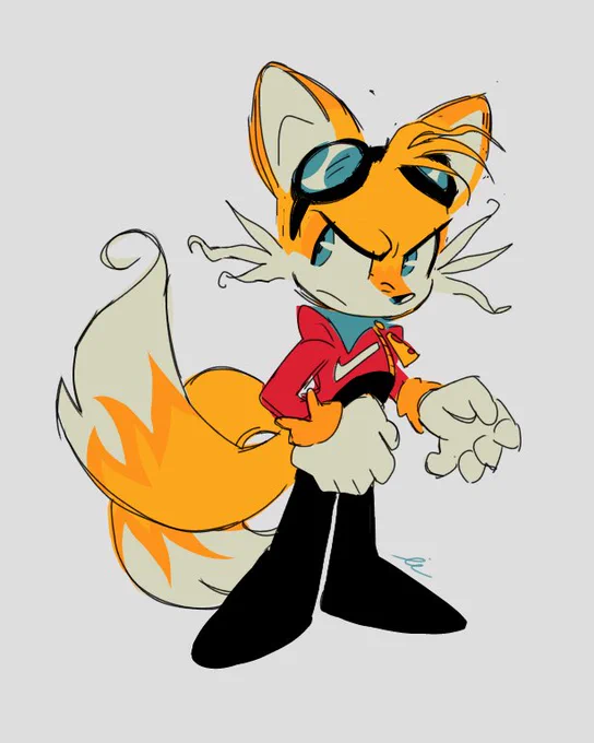 Gonna dump some #SonicTheHedgehog AU stuff in a thread for anyone interested, it doesn't have a name or anything atm sooo yeah here are my first (digital) Dr. Prower doodles. In this AU he takes the place of Eggman
