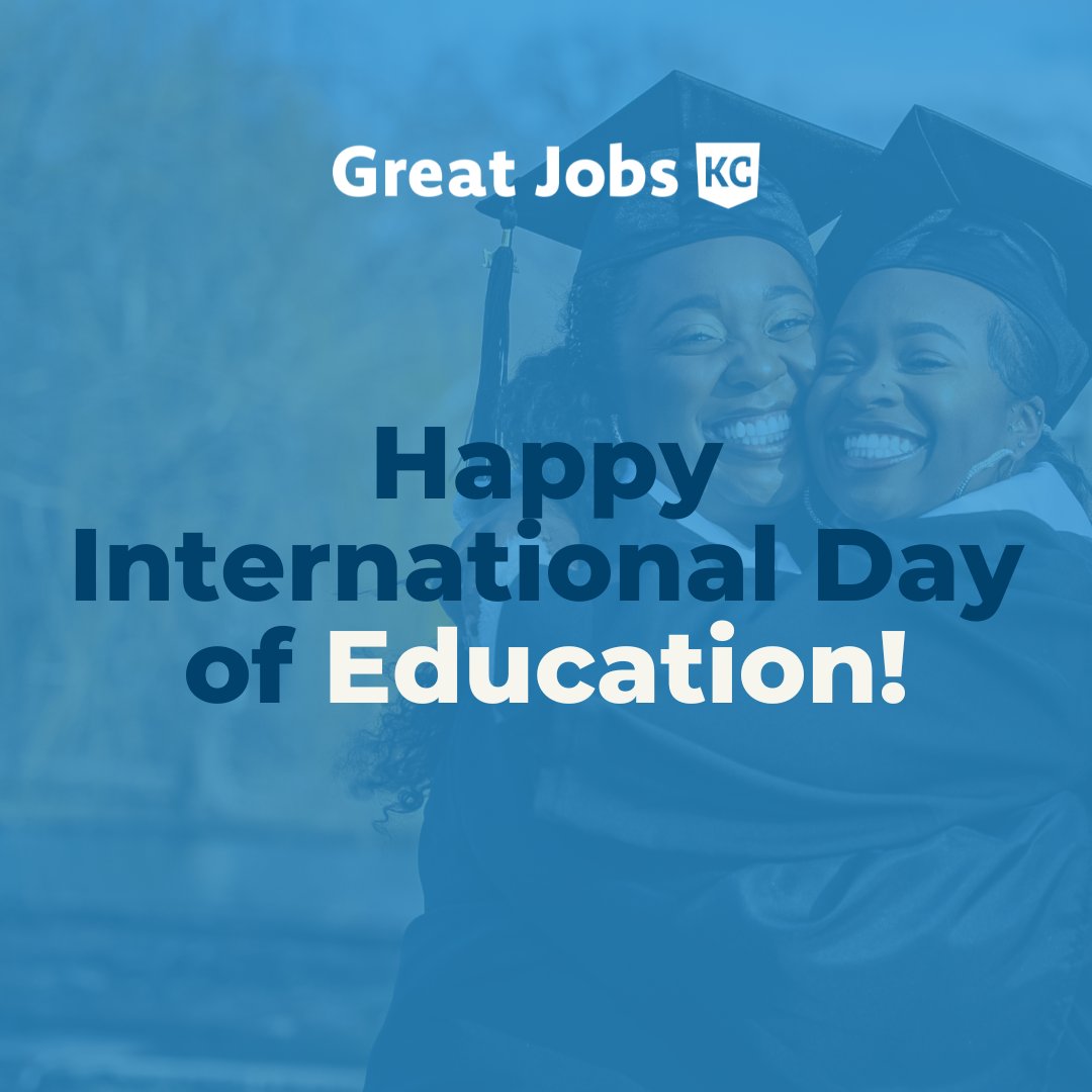 GreatJobsKC (@kcscholars) on Twitter photo Today is the International Day of Education!
Education transforms lives and strengthens communities. At Great Jobs KC, we’re proud to provide scholarships and career training, opening doors to brighter futures for Kansas Citians.
#EducationDay #GreatJobsKC Today is the International Day of Education!
Education transforms lives and strengthens communities. At Great Jobs KC, we’re proud to provide scholarships and career training, opening doors to brighter futures for Kansas Citians.
#EducationDay #GreatJobsKC