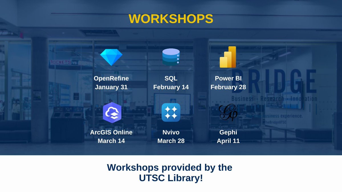 Curious about data? 📊

Join UTSC librarians on Fun Data Fridays every other Friday for a new topic to help you explore the world of data!

🔗 Register today: buff.ly/4h6OI8D 

#UTSC #CMS #FunDataFridays