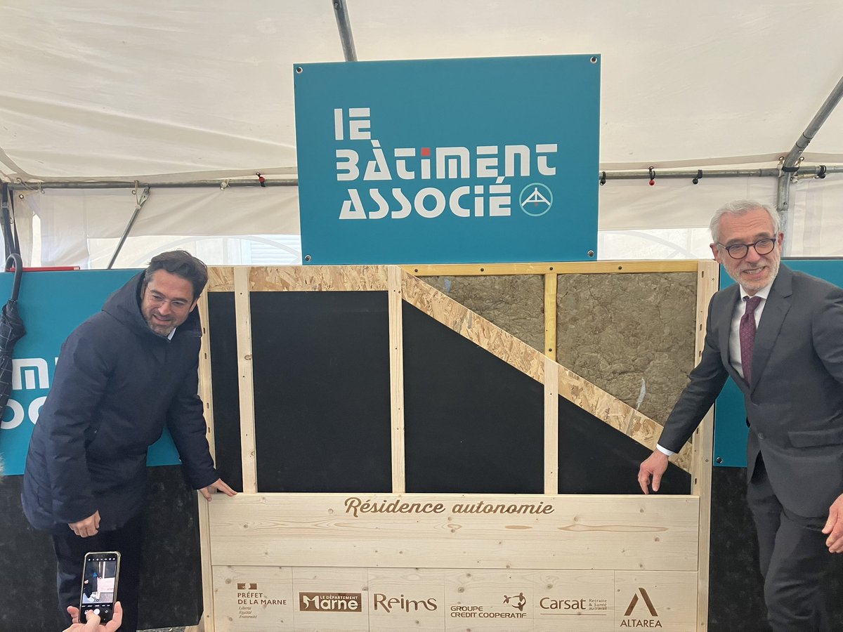 Très heureux de poser la 1ère planche de la future résidence autonomie Saint-Martin. Car nous croyons que la grandeur d’une ville se mesure à l’attention qu’elle porte à ses citoyens, en particulier les plus fragiles <a href="/GrandReims/">Grand Reims</a> <a href="/Prefet51/">Préfet de la Marne 🇫🇷</a> <a href="/DptMarne/">Département Marne</a>  <a href="/HabitatetHumani/">Habitat et Humanisme</a> !
#GrandReims