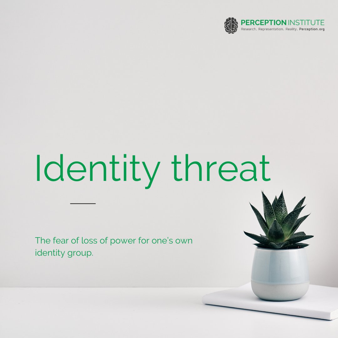 perceptioninst's tweet photo. People experience identity threat every single day. How do you handle identity threat and how do you feel when your identity is threatened? https://t.co/A2sqkXtJyu