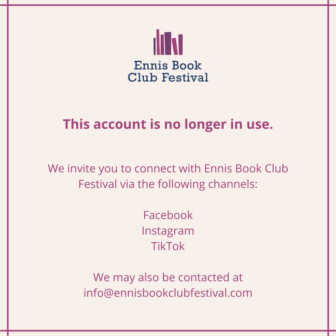 📚 Ennis Book Club Festival | March 7-9 2025 📚 tweet media