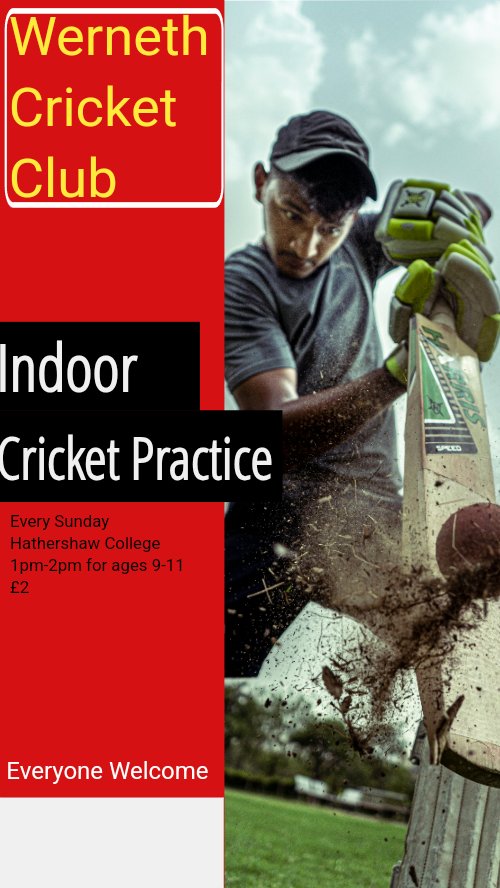 Indoor cricket training starting this week.
<a href="/BroadfieldPri/">Broadfield Primary School</a> <a href="/CoppiceSports/">PE at Coppice</a> <a href="/WernethPS/">Werneth Primary</a> <a href="/StThomasWerneth/">St Thomas Werneth Primary</a> <a href="/OasisLimeside/">Oasis Limeside</a> <a href="/LyndhurstOldham/">Lyndhurst Primary</a> <a href="/HolyFamilyOL8/">HolyFamilyOldham</a> <a href="/StPats_Sports/">St Patrick's Oldham Sport</a> <a href="/Limehurst_Pri/">Limehurst Primary</a>