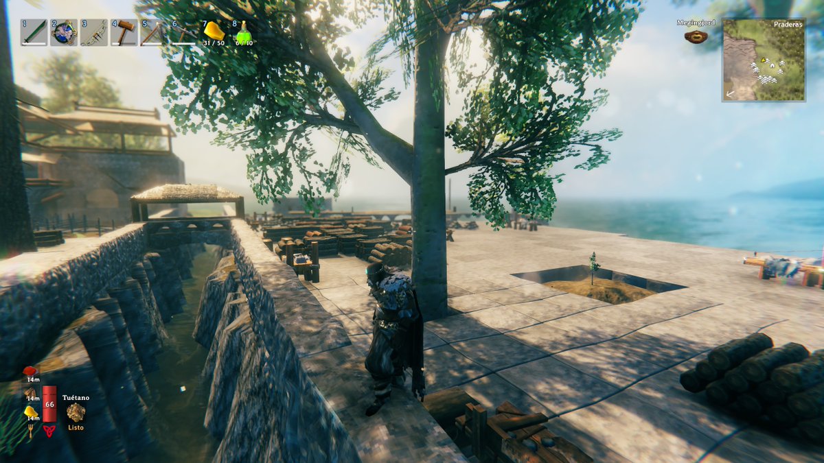 RickyPlay08's tweet photo. Más del mundo Valheim. El puerto se despidió del faro que en su momento supe hacer y ahora recibe a unos arbolitos.. veré que otra cosa armo
#valheim
#stream
#twitch
#uruguay
#streamuruguay https://t.co/TamhiXXQpu
