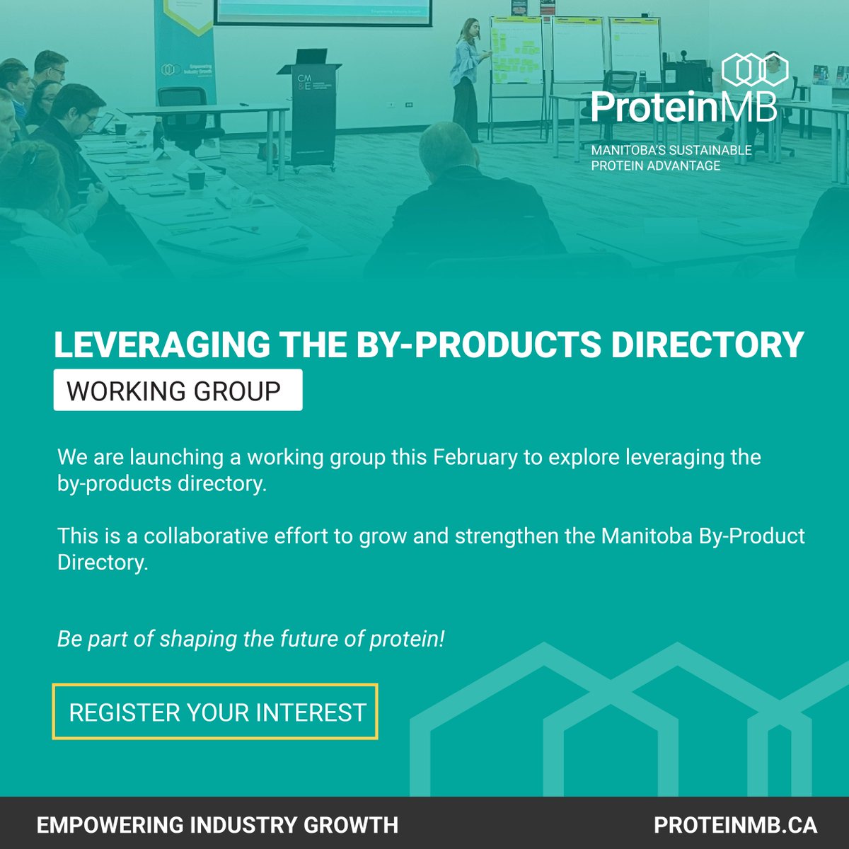 The ProteinMB By-Product Working Group is launching in February to advance Manitoba’s By-Product Directory and unlock new opportunities for collaboration and innovation in the protein sector.

Become a ProteinMB Associate and join the Working Group today! proteinmb.ca/become-an-asso…