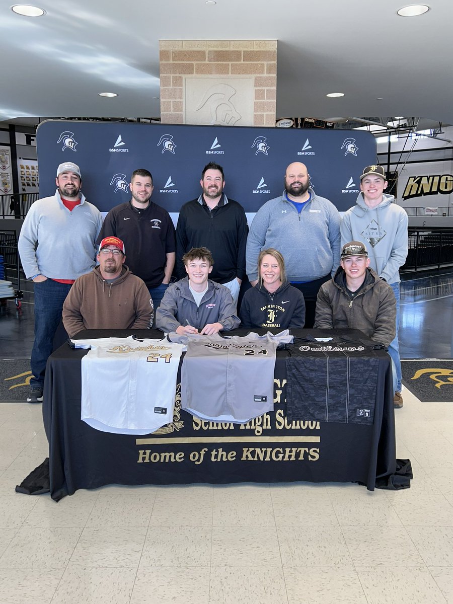 KFMOsports (@kfmosportsbase) on Twitter photo ⚾️✍️OFFICIAL
Farmington’s Aiden Redmond has officially signed a national letter of intent to play baseball at Jefferson College.
<a href="/STLhssports/">STLhighschoolsports</a> <a href="/missouri_sports/">Missouri Sports Network</a> <a href="/Knightsad10/">Chad Mills</a> <a href="/FHSKnightsBB/">Farmington Baseball</a> <a href="/JeffCo_Baseball/">JeffCo Baseball</a> ⚾️✍️OFFICIAL
Farmington’s Aiden Redmond has officially signed a national letter of intent to play baseball at Jefferson College.
<a href="/STLhssports/">STLhighschoolsports</a> <a href="/missouri_sports/">Missouri Sports Network</a> <a href="/Knightsad10/">Chad Mills</a> <a href="/FHSKnightsBB/">Farmington Baseball</a> <a href="/JeffCo_Baseball/">JeffCo Baseball</a>