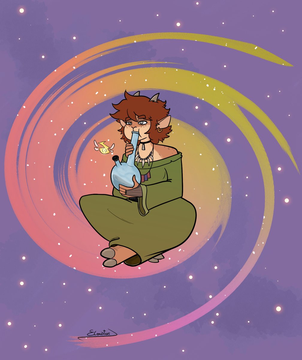 Elmistorr's tweet photo. @gh0st_okk Thalia the Weed goat.
Wandering adventurer, reluctant hero and local troublemaker. (She was arrested in 3 different cities) https://t.co/OXE8GZxzvC