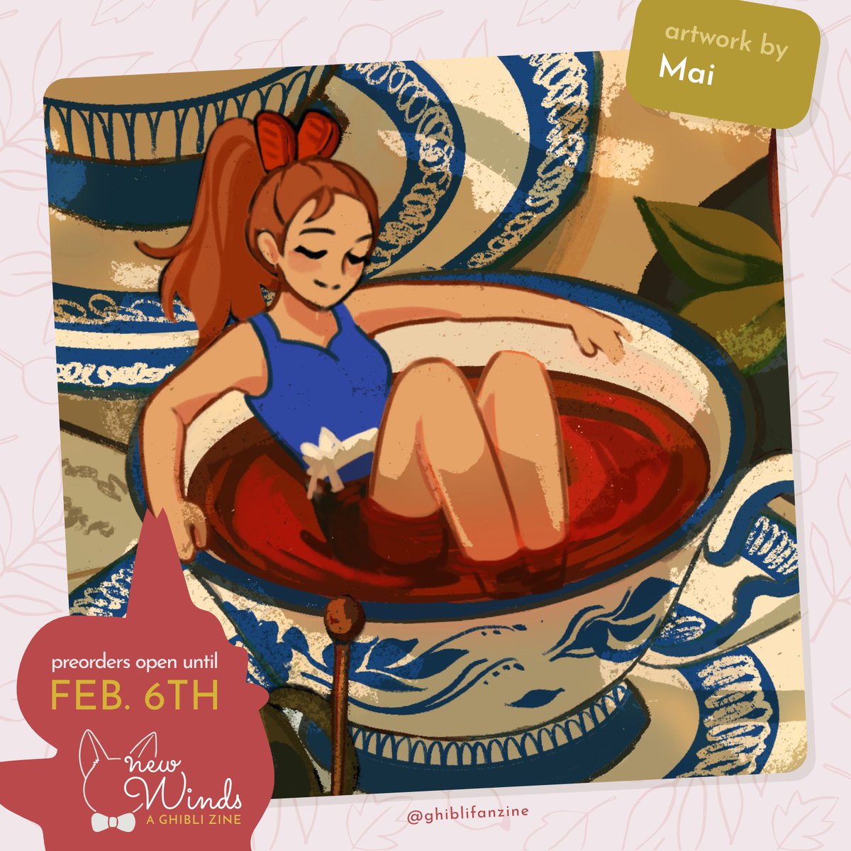 New Winds: A Studio Ghibli Zine (@ghiblifanzine) on Twitter photo 🌱Contributor Preview🌱
Artwork done by the talented <a href="/maithism/">YoU ARe MAI spECiaL • COMMS OPEN</a>
Preorders are OPEN. Make sure to check out our bundles! 🌱Contributor Preview🌱
Artwork done by the talented <a href="/maithism/">YoU ARe MAI spECiaL • COMMS OPEN</a>
Preorders are OPEN. Make sure to check out our bundles!