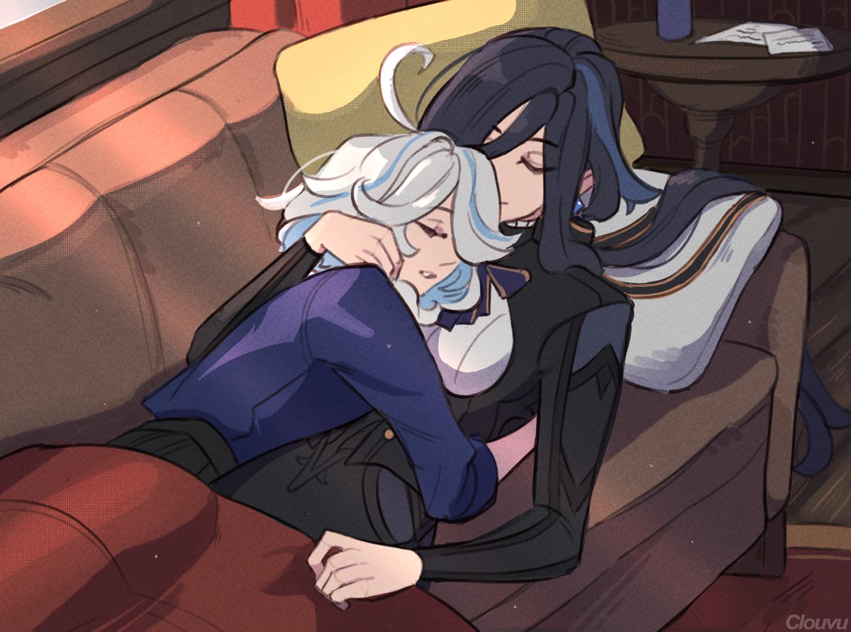 clouvu's tweet image. It's been one of those weeks, pass the yuriβΌοΈ
#furina #clorinde #furinde