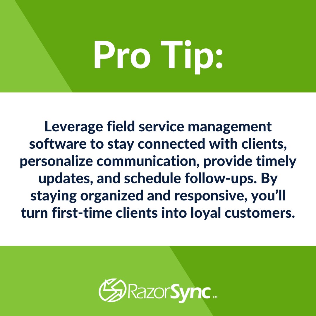 RazorSync's tweet image. In 2025, great customer service goes beyond just solving problems – it’s about creating lasting relationships that drive repeat business. 

Contact us today and learn how we can optimize your field service!
hubs.ly/Q031853_0 

#CustomerService #ClientLoyalty #FieldService