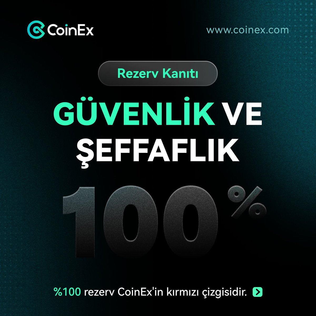 JCWeb3Growth's tweet photo. 🧵 Güncel Rezerv Kanıtı (#PoR, Proof of Reserve) verilerimizle %100 rezervimizin şeffaflığını sağladık! Kullanıcı güvenliği ve varlık şeffaflığı, ��nceliklerimiz arasında her zaman en üst sırada yer alır. 

Piyasa Değeri (#MC, Market Cap), PoR ve cüzdan denetim adresleri gibi tüm varlık bilgilerine, istediğiniz zaman web sitemizden ulaşabilirsiniz💻: https://t.co/Q2eamBXjGA #CoinEx