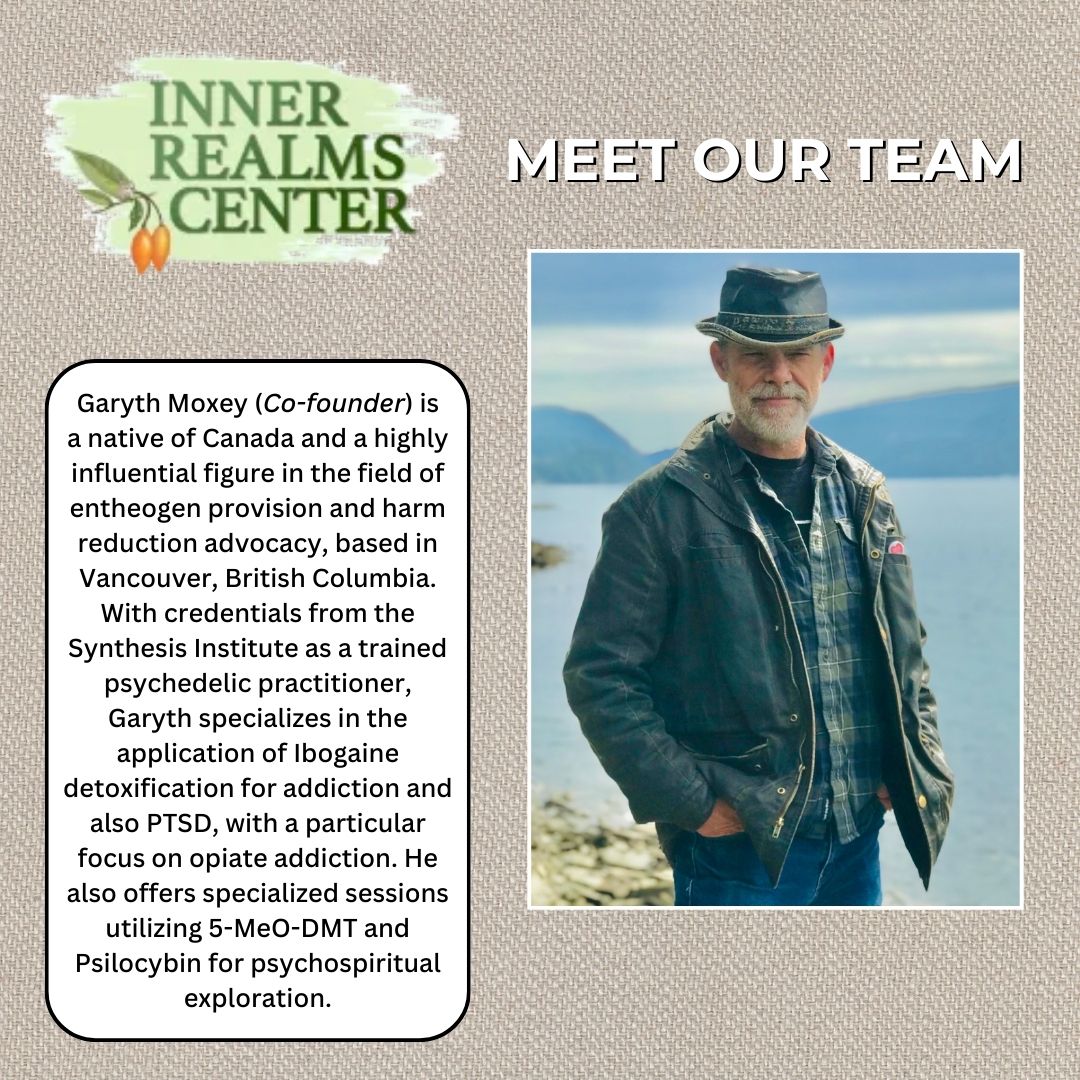 InnerRealmsVC's tweet image. What better way to start out our “Meet Our Team” series than with our very own co-founder Garyth Moxey?! Garyth and our whole team are here for you when you are ready to explore treatments for addiction and PTSD.  Learn more at innerrealmscenter.com