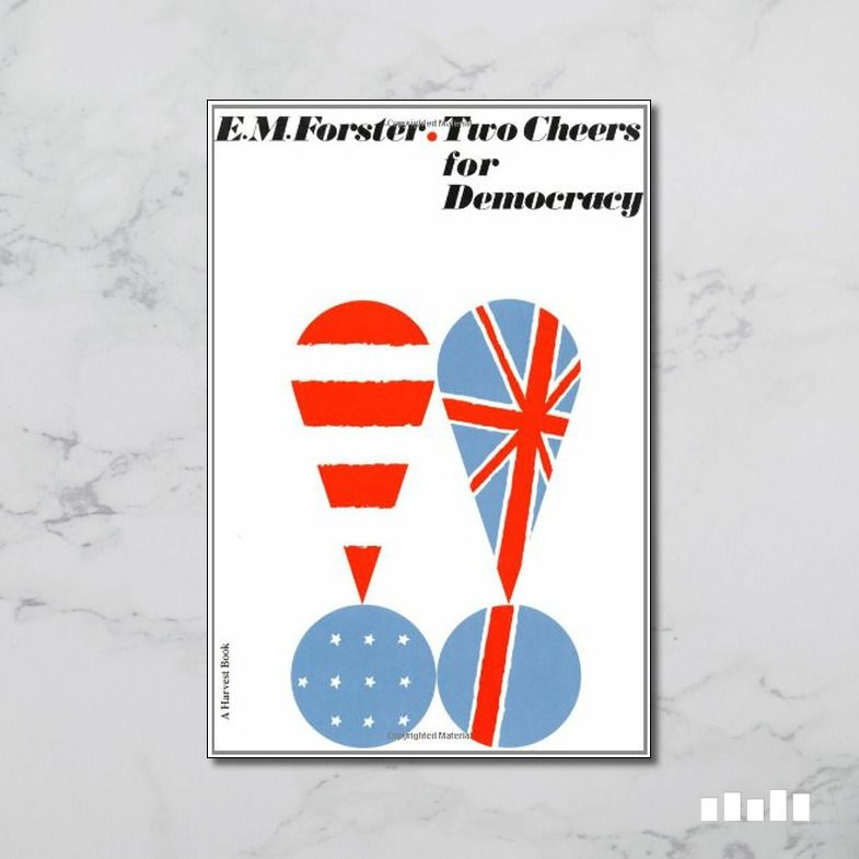 Something for the Weekend -Two Cheers for Democracy, E. M. Forster; a series of essays that applaud democracy's toleration of individual freedom and self-criticism and deplore its encouragement of mediocrity. Apt for the current times! Read more here buff.ly/40o9DwB