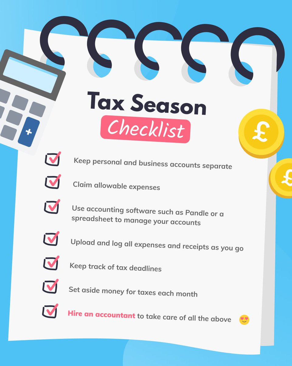 Don’t let tax season stress you out 😖 

Plan ahead and make it a breeze! This checklist will help you tackle your 2025 taxes like a pro 😎

Make sure to like or save this post for reference later on ✅ 

#taxtips #taxseason #checklist #taxplanning #hmrc #taxes #uk