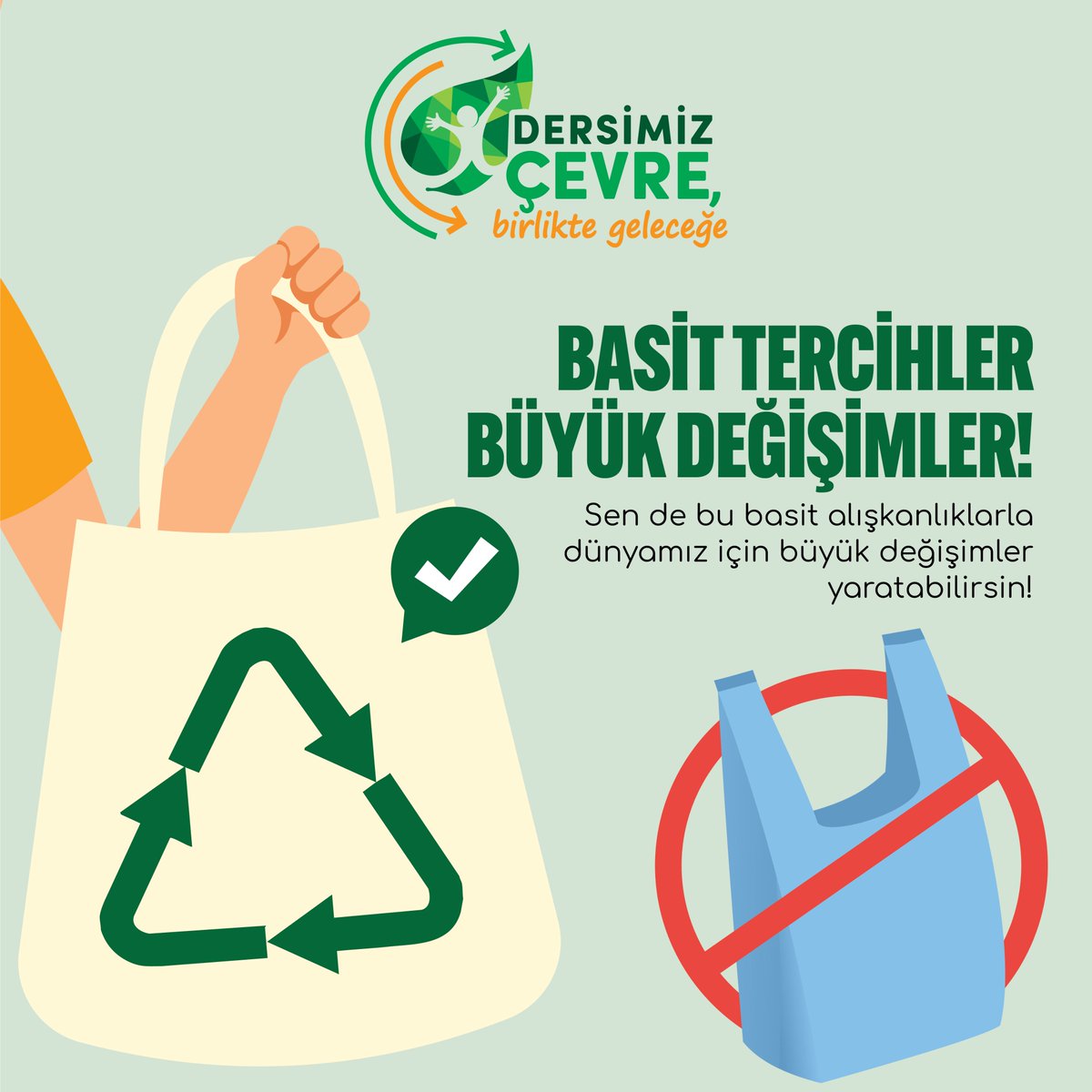 Dersimiz Çevre (@dersimizcevre_) on Twitter photo Sen de bir dahaki sefer tercihlerinle dünyayı daha yaşanabilir hale getir!🌍🌱
<a href="/csbgovtr/">T.C. Çevre, Şehircilik ve İklim Dğş. Bakanlığı</a> <a href="/tctuca/">Türkiye Çevre Ajansı</a>
#DersimizÇevre #GeriDönüşüm #BirlikteGeleceğe Sen de bir dahaki sefer tercihlerinle dünyayı daha yaşanabilir hale getir!🌍🌱
<a href="/csbgovtr/">T.C. Çevre, Şehircilik ve İklim Dğş. Bakanlığı</a> <a href="/tctuca/">Türkiye Çevre Ajansı</a>
#DersimizÇevre #GeriDönüşüm #BirlikteGeleceğe